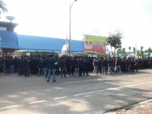 Aksi Mahasiswa Bengkalis Berlangsung Damai